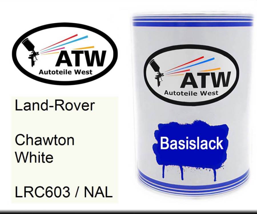 Land-Rover, Chawton White, LRC603 / NAL: 500ml Lackdose, von ATW Autoteile West.